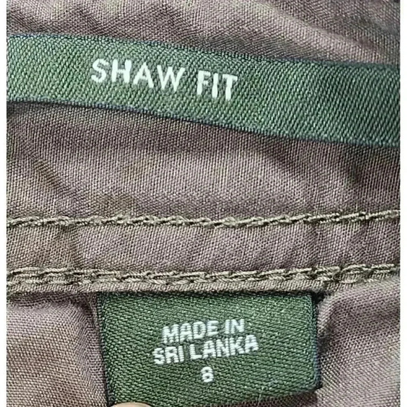 Eddie Baure Shaw Fit Cargo Brown Women's Capris 8 - Picture 6 of 9